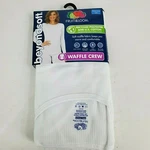 Fruit Loom Women's Thermal Waffle Crew Size 3XL White Beyond Soft New. Price: $14.24.