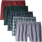 Fruit Of The Loom Men's Woven Tartan Boxers, 5-PACK New. Price: $33.27.