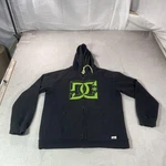 Y2K Dc Hoodie Sweatshirt Mens Large Black Full Zip Fleece Dyrdek Skate Logo Top Pre-owned. Price: $23.99.