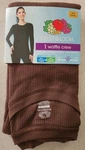Fruit Of Loom Women's Large (12-14) Waffle Thermal Crew Top Brown #10725 New. Price: $9.95.
