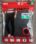 New 32 Degrees Men's 2-PACK Black Heat Performance Thermal Base Layer Pants Xl. Price: $19.89.