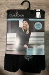 Women's Cuddl Duds Fleecewear With Stretch Long Sleeve Top, Xs, Black - New. Price: $19.95.