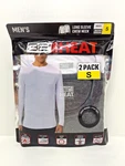32 Degrees Heat T-shirt Mens White/gray Quick Dry Long Sleeve Crew Neck Pack New. Price: $16.49.