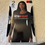 32 Degrees Heat Women's 2-PACK Long Sleeve Scoop Neck Tee, Black/black, New. Price: $15.00.