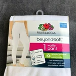 Fruit Loom Womens White Super Soft Stretch Waffle Thermal Pants Xxxl (22) New. Price: $8.37.