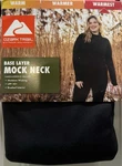 New!ozark Trail Womens Black Soot Base Layer Long Sleeve Mock Neck Top. Size M.. Price: $8.99.