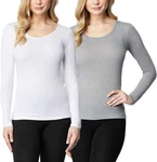 32 Degrees Ladies' Heat Long Sleeve Scoop Neck Tee 2-PACK New. Price: $24.99.