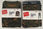 Hanes Originals Mens Thermal Set Small Camo Reversible Crew Tagless Pant New. Price: $19.99.