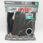32 Degrees Heat Womens Base Layer Pants Xl Black Pack Thermal New. Price: $22.99.
