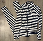 Nwt The Ninja Suit Airblaster One-piece Hoodless Sz Navy Stripe Women $129 New. Price: $60.00.