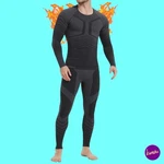 Meetwee Men's Thermal Compression Top, Bamboo Charcoal, Grey, Uk Eu New. Price: $18.84.