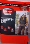 Wrangler Work Wear Orange Performance Thermal Top Size - New. Price: $19.99.