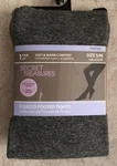Secret Treasures Women's Tights Fleece Footed New Size S/m Thermal Wear Gray. Price: $9.99.