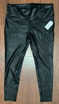 Time And Tru Women's Faux Leather Black High Rise Skinny Legging, Xxl (20) New. Price: $8.99.