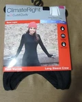 Climate Right By Cuddl Duds Women Black Base Layer Crew W/ Thumbholes Sz Xs-nwt New. Price: $11.99.