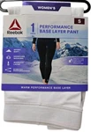 Reebok Women Small White Performance Base Layer Pants Warmth New. Price: $11.69.