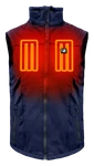 Actionheat AH-VST-5V-M-N-L Battery-heated Softshell Vest For Men, L, Navy New. Price: $28.00.