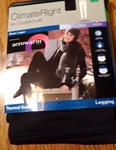 Climate Right Cuddl Duds Aerowarm Thermal Guard Black Legging Women's Xs Nip New. Price: $10.99.