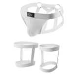 Evankin Men's Underwear Set Hollow Out Brief Sexy Rise Medium, White New. Price: $28.37.