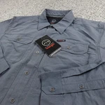 Wrangler Shirt Mens Gray Atg All Terrain Gear Long Sleeve Upf Outdoors Hiking New. Price: $26.99.