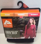 Ozark Trail Women Warmer Thermal Seamless Crew Neck Size New. Price: $9.99.