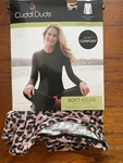 New Women's Cuddl Duds Brown Animal Print Long Sleeve Crew Warm Layers Soft Xs. Price: $9.99.