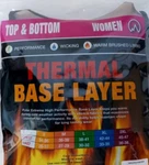 Polar Extreme 2 Piece Set Top And Bottom Thermal Base Layer Women Black New. Price: $15.22.