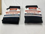 Wrangler Base Layer Size Pant And Top Thermal Midweight Long Sleeve Black Nwt New. Price: $16.99.