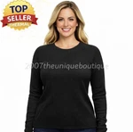 Xxl Climate Right Cuddl Duds Women's Long Sleeve Crew Black Undershirt Thermal Pre-owned. Price: $9.99.