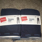 Hanes Originals Men Thermal Tagless Base Layer Long Johns Pants Blue New. Price: $12.75.