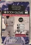 Body Glove Women 2PC Top & Bottom Lounge Set Purple Camouflage 360 Stretch New. Price: $12.95.