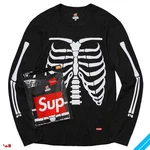 Supreme X Hanes Bones Thermal Crew Black Size FW24 Deadstock New. Price: $101.50.