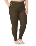 Cuddl Duds Stretch Thermal Leggings Plus Size 1X (18W-20W) Layers Hunter Green New. Price: $31.49.