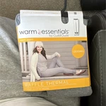 Cuddl Duds Warm Essentials Waffle Thermal Knit Leggings Gray Women New. Price: $10.00.
