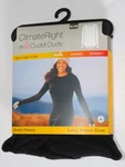 Womens Xl Black Thermal Long Sleeve Crew Stretch Fleece Cuddl Duds Climateright New. Price: $16.74.