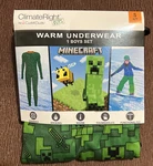 Climateright Cuddl Duds Small 6/7 Minecraft Boys 2PC Warm Underwear Set Nip New. Price: $16.00.