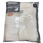 Joe Boxer Men Thermal Crew Shirt Large White Waffle Knit Long Sleeve New. Price: $15.99.