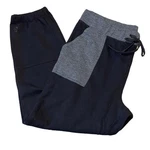 Cuddl Duds Women's Double Knit Black And Gray Jogger Pants Size Large Nwot New. Price: $45.00.