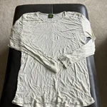 Cabelas Women Xl Silk Off White Long Sleeve Shirt Sheer Base Layer Pre-owned. Price: $18.00.