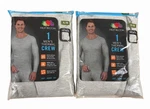 2 Men's Xl Fruit Of Loom Thermal Waffle Crew Neck Shirt Light Grey Heather New. Price: $19.88.