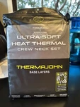 Thermajohn Thermal Set Mens Grey Crew Base Layer Size Large New!. Price: $24.99.