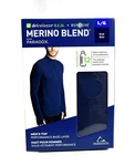 Paradox Men's Merino Blend Drirelease Performance Base Layer Shirt/top - Navy New. Price: $26.95.