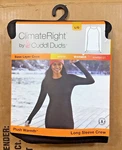 Climateright By Cuddl Duds Women's Crew Neck Black Base Layer Top Size Large O23 New. Price: $19.99.