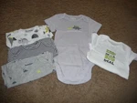 New Childrens Place Boys 12-18 Month 5 Pack Short Sleeve Bodysuits Dinosaurs. Price: $19.79.