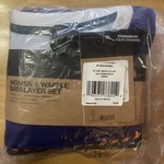 The North Face Women's Base Layer Plaid Waffle Set 2 Piece Size Large Flash Dry New. Price: $44.95.