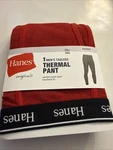 Hanes Originals Mens 2XL Thermal Pant Tagless Red Comfort Elastic Functional Fly New. Price: $13.49.