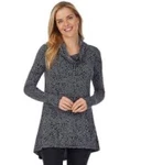 Cuddl Duds Cowl Neck Tunic Women Large Lot Of 2 Black And Gray Thumb Holes Pre-owned. Price: $12.99.