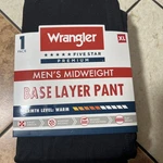 Mens Wrangler Midweight Base Layer Pants (size Extra Large) Brand New In Package. Price: $9.99.
