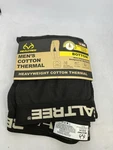 Realtree Men's Heavyweight Cotton Thermal Bottoms Pants Black Size (32-34) New. Price: $15.17.