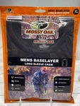 Mossy Oak Baselayer Crew Mens Long Sleeve Black T-shirt Stretch Size Xl New. Price: $14.99.